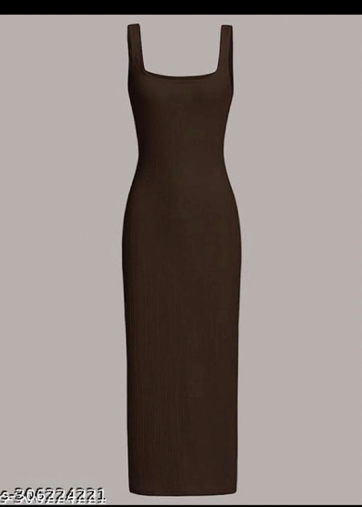 MIDI Coffee Brown Dress