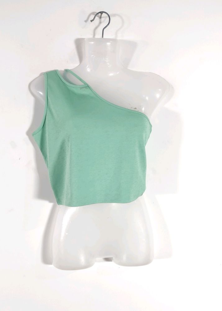 Fluorescent Green Asymmetrical Top (Women)