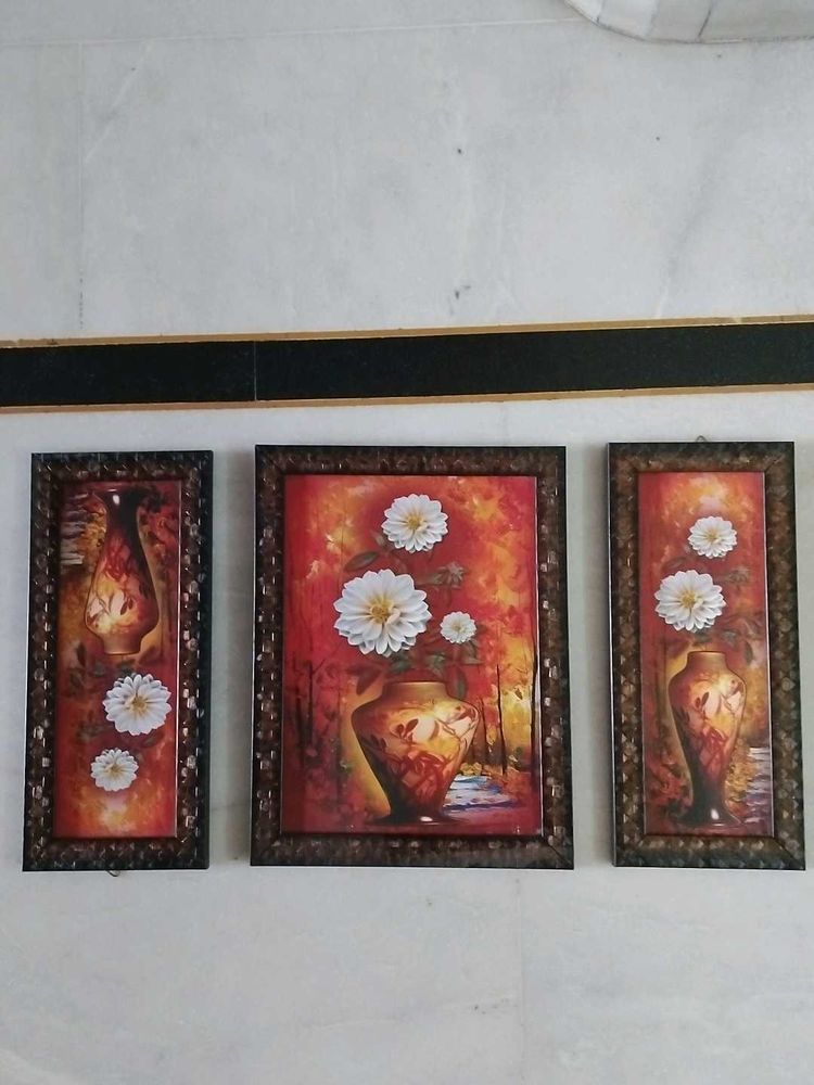 Set Of 3 Wall Paintings