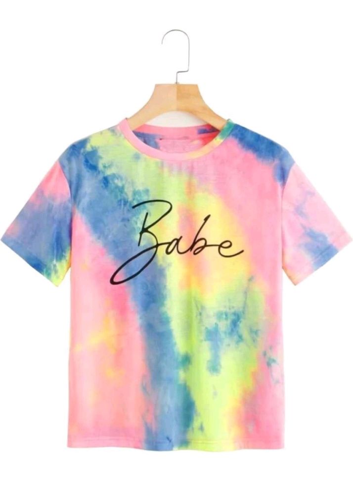 Women Tie & Dye Round Neck T-shirt