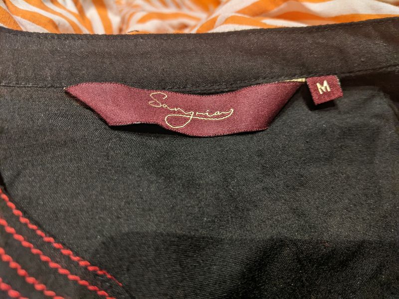 Sangria Embroidery Kurta Set