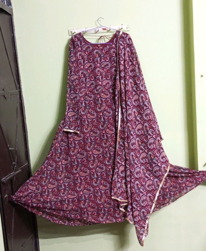 Fixed Price New/Unused Gown With Dupatta