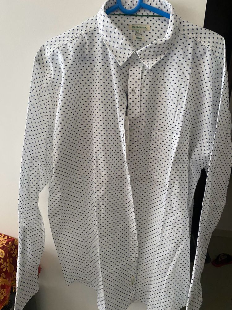 UCB Stile Benetton Men Shirt Regular Fit Size XXL