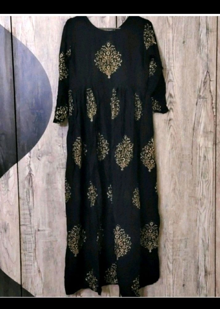 Black Kurti/Maxi Dress