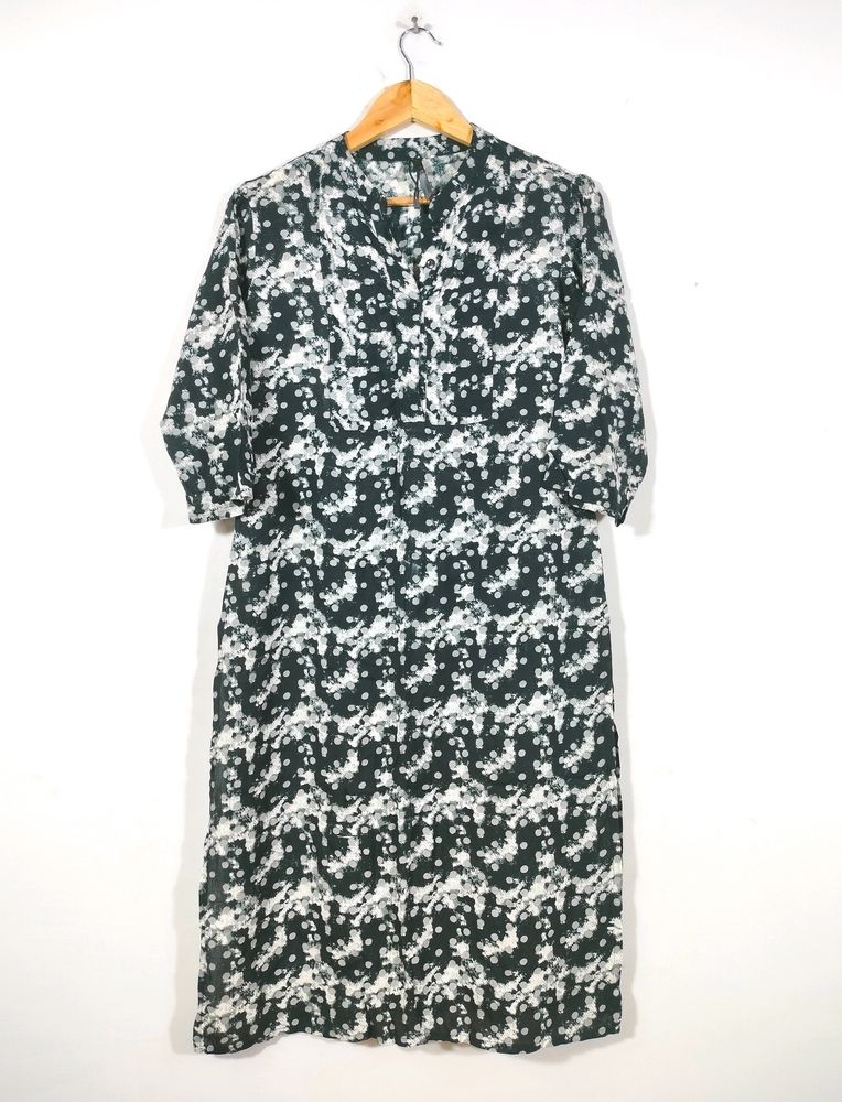 Black And White Dot Printed Kurtas (Women's)