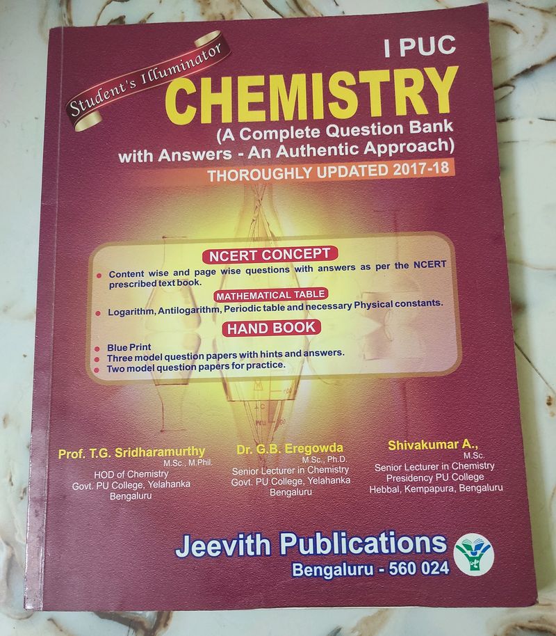 Textbooks | 1st PUC Chemistry Question Bank | Freeup