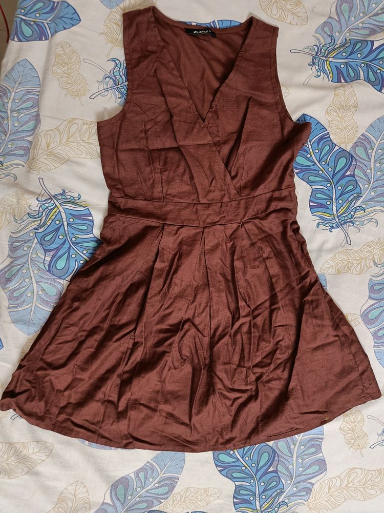 Zudio Pleated Dress (Worn Only Once)