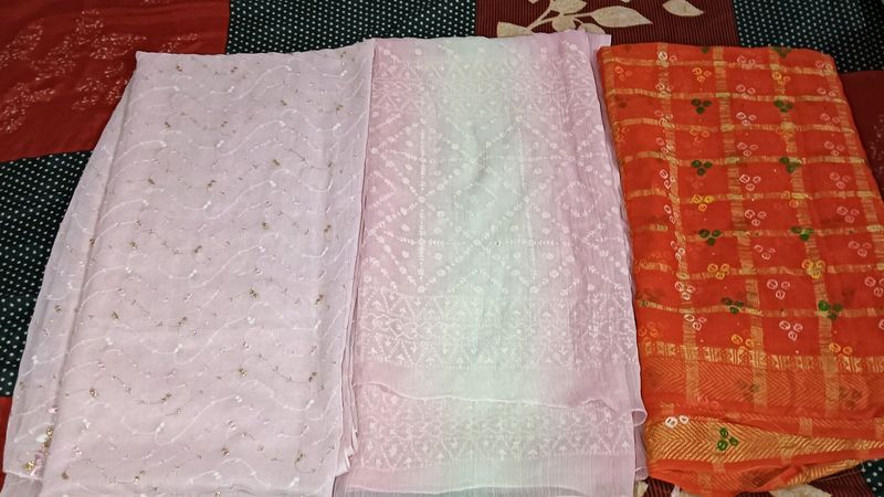 3 Designer Dupatta Set