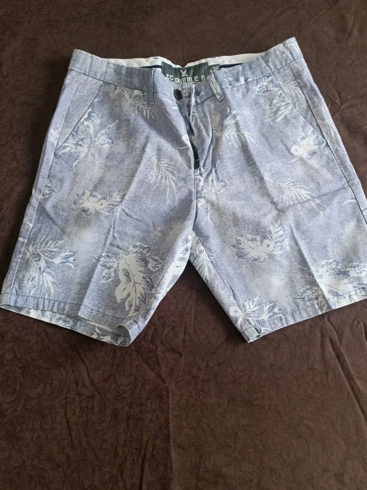 Men's Printed Grey Shorts