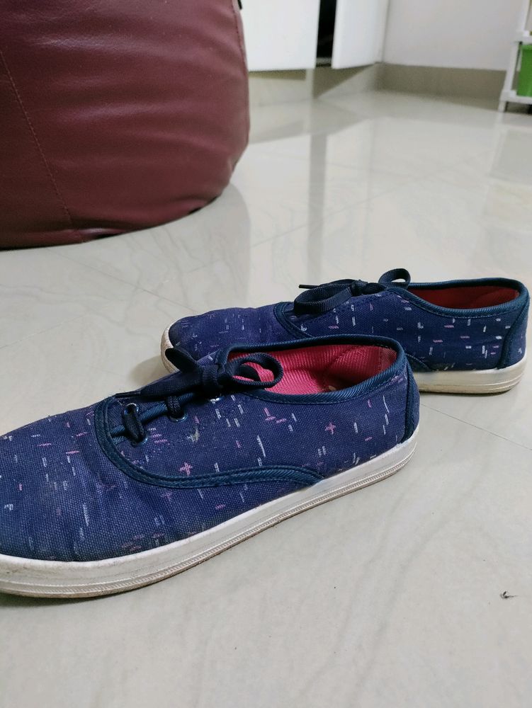 Navy Blue Casual Shoes/Sneakers For Women 👟