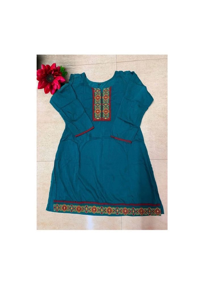 Peacock Green Silk Blend  Kurta