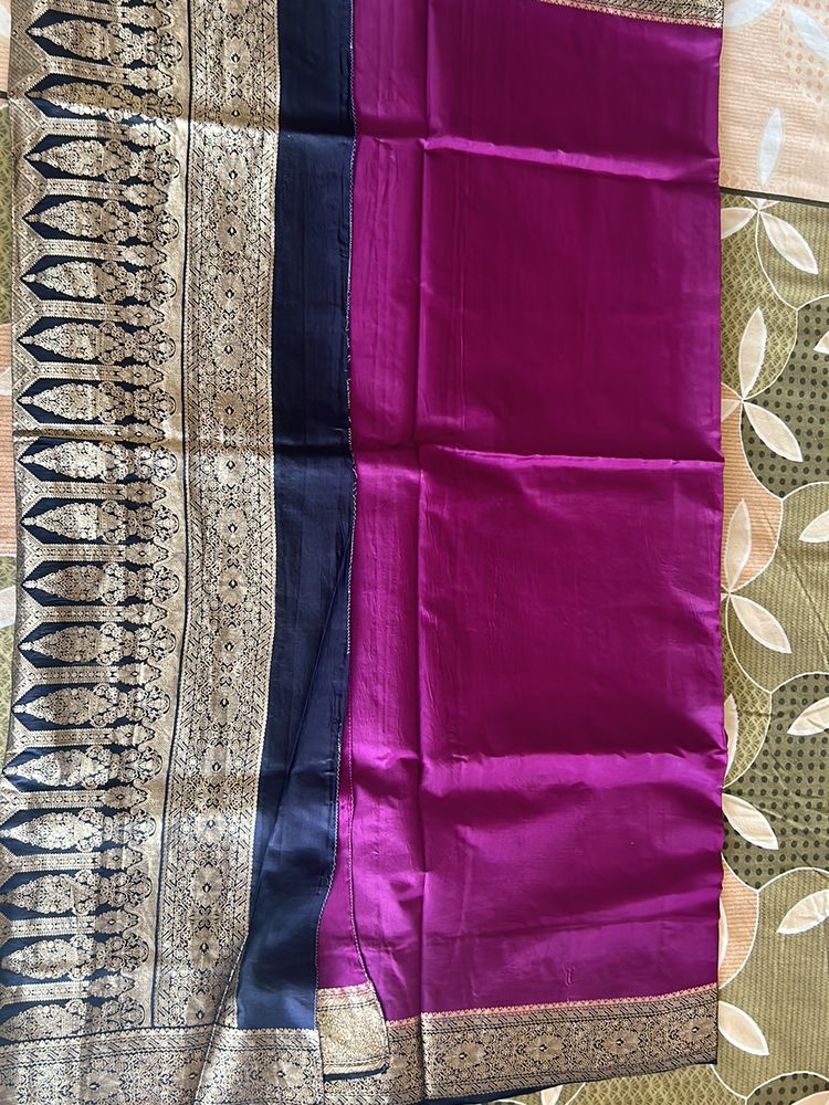 Elegant Pure Silk Saree With Peticoat