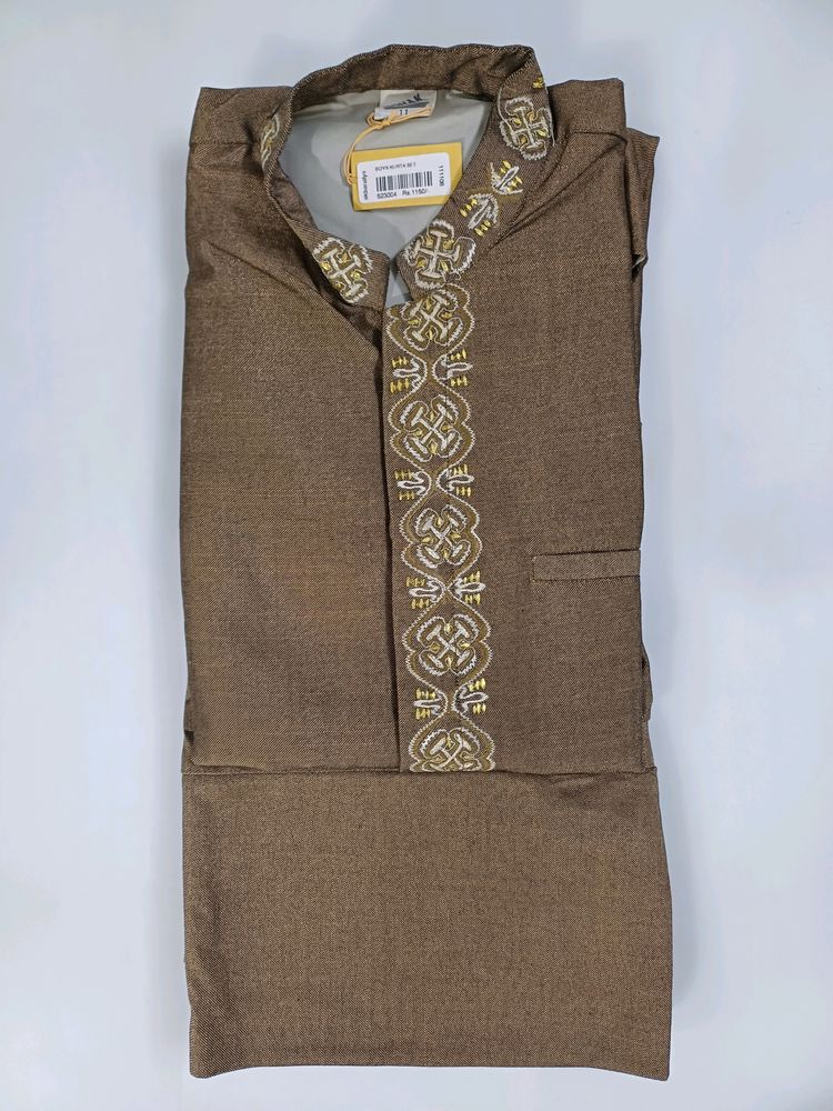 Boys Jodhpuri Pant Set (Brown)