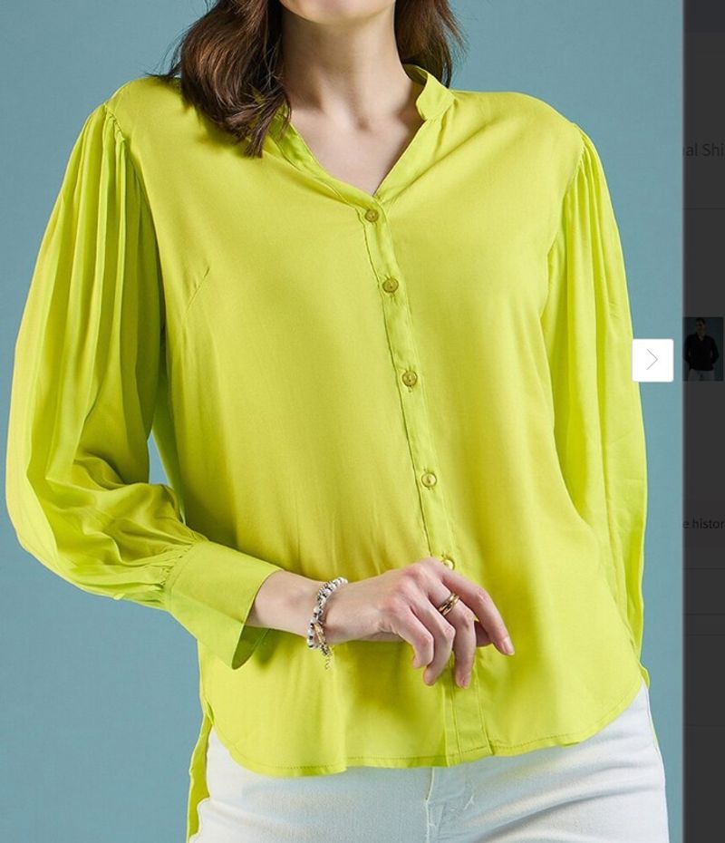 Yellow Classy Formal Yet Party Shirt