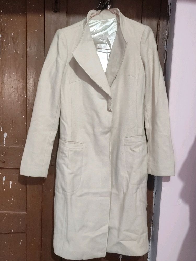 Off White Overcoat For Women