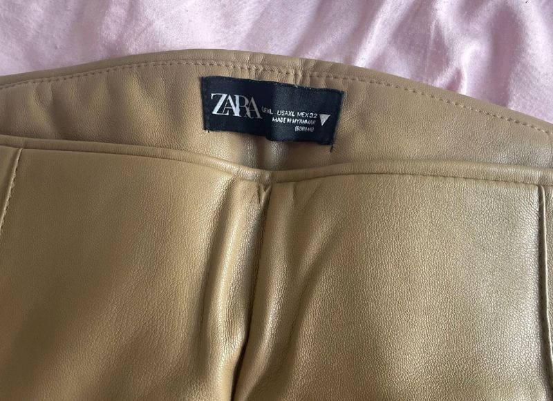 ZARA leather Pant