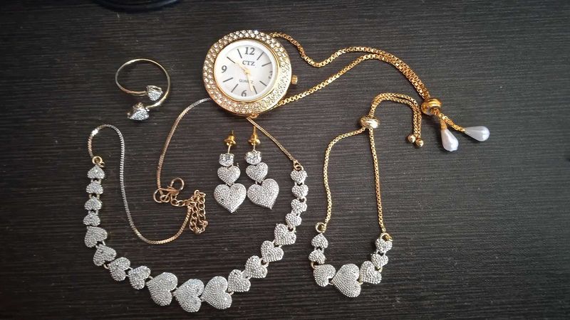 American Diamond Jewellery Set