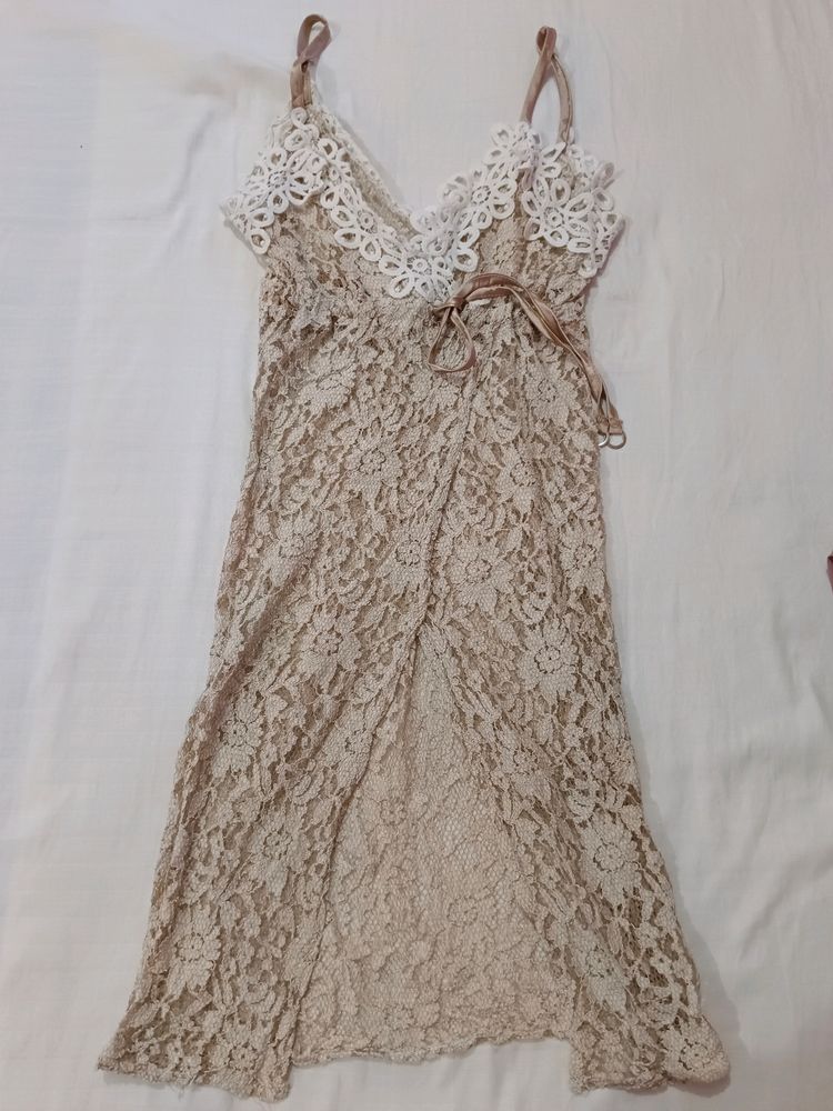 Semi sheer Full Lace Dress