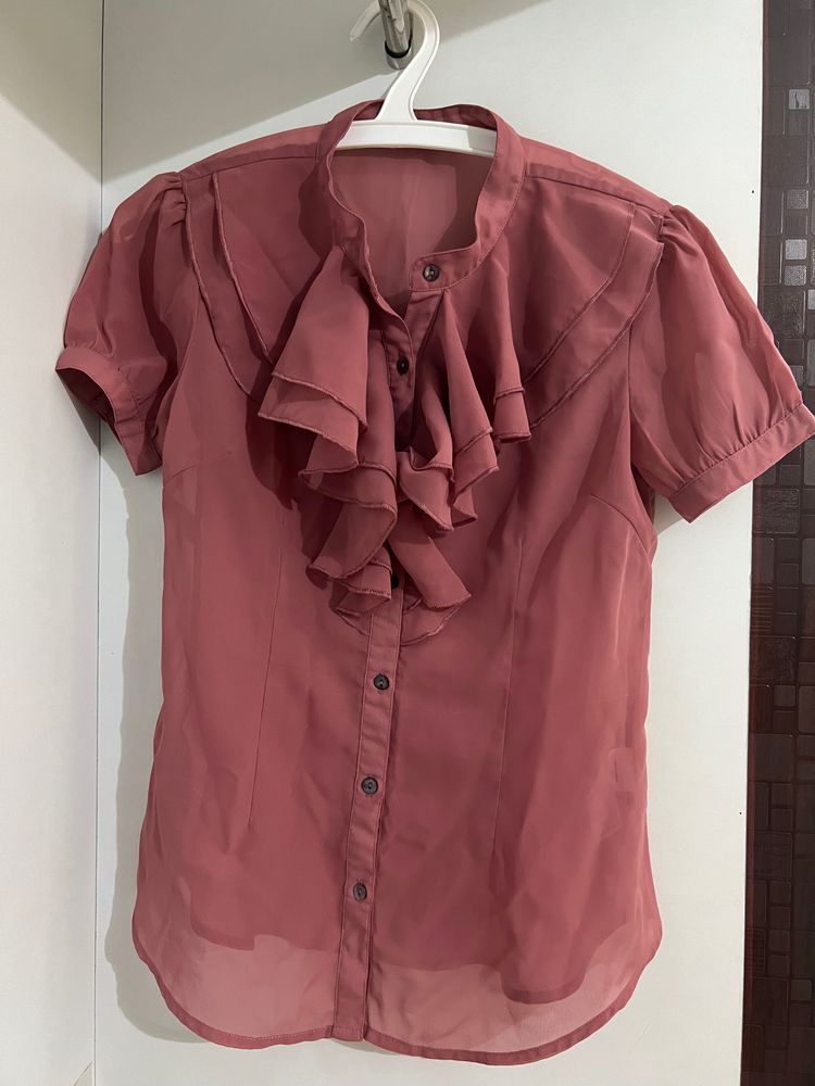 Mast & Harbour Women Pink Shirt style Top