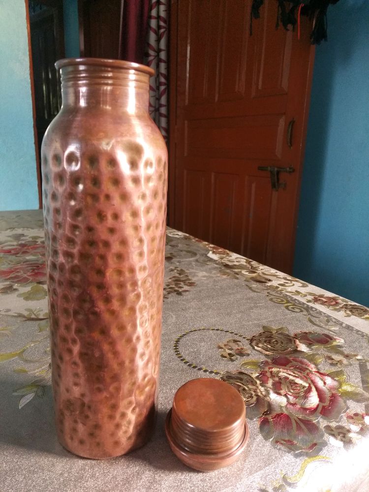 Hammered Copper Water Bottle