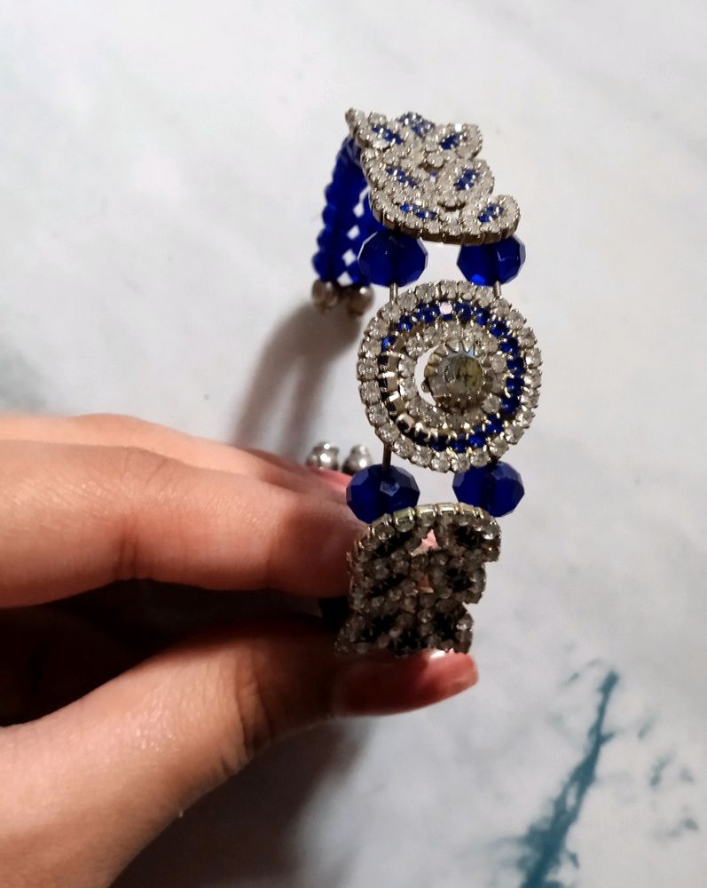 Blue Breaded Bracelet