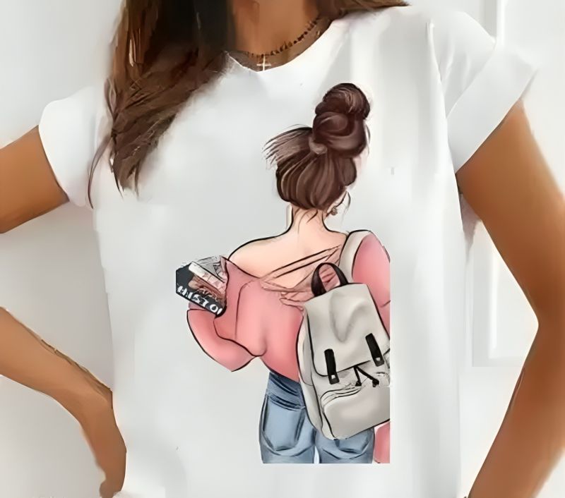 Printed Women Tshirt (Totally New)