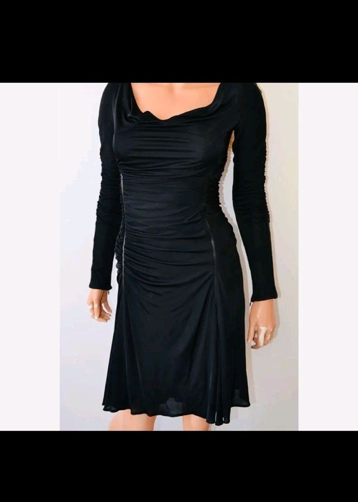 Karen Millen Black Ruched Dress