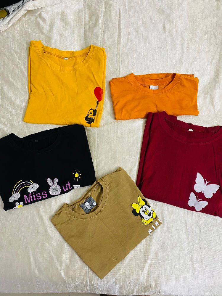 Set Of 4 T Shirt For Women