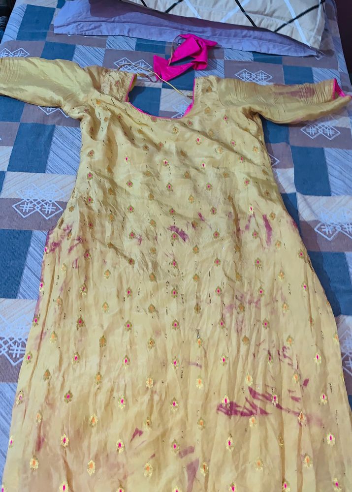 Yellow Kurti And Patiala Salwar🦋🌸❤️