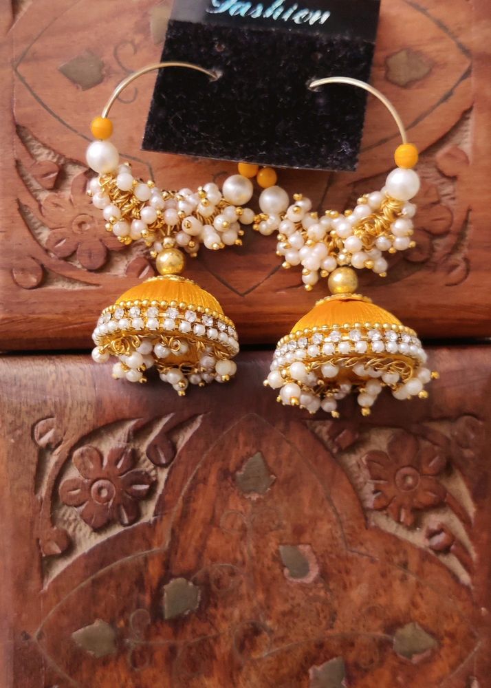 Yellow Jhumki