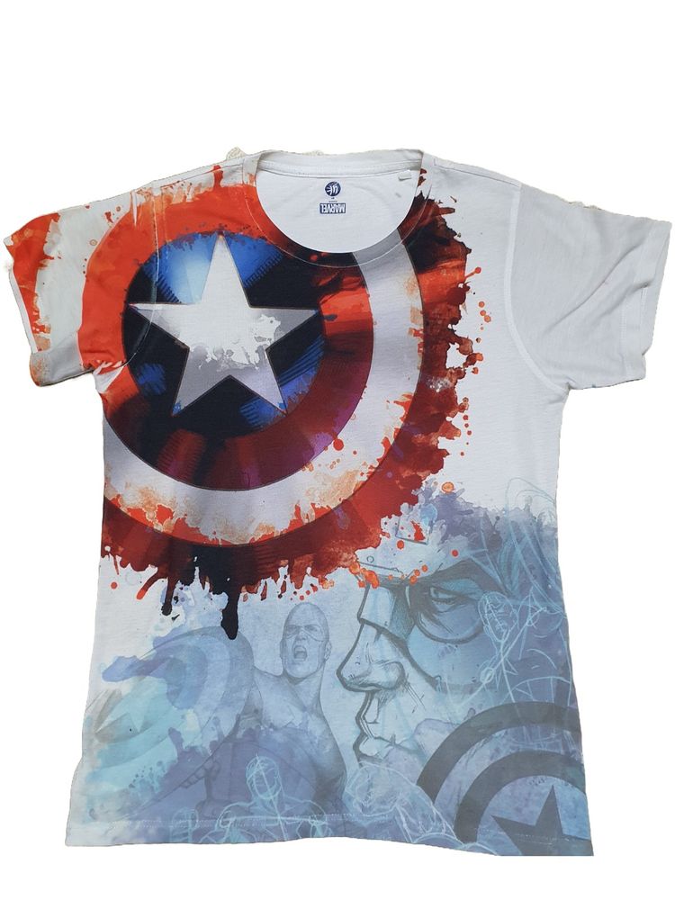 Marvel Captain America Theme Tshirt