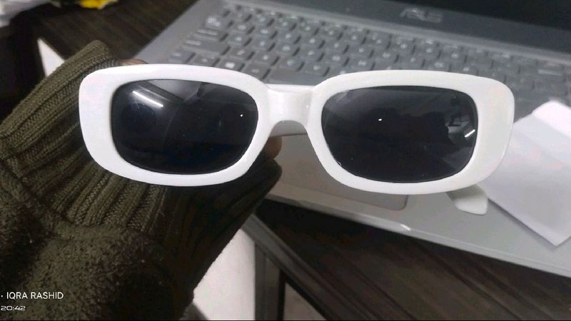 White Trendy Sunglasses