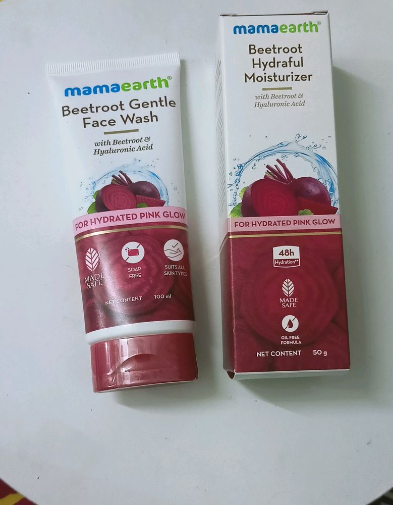 Sealed Pack Mamaearth Moisturizer+ Facewash