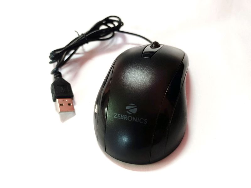 Zebronics Black Wired Mouse For PC/Laptop