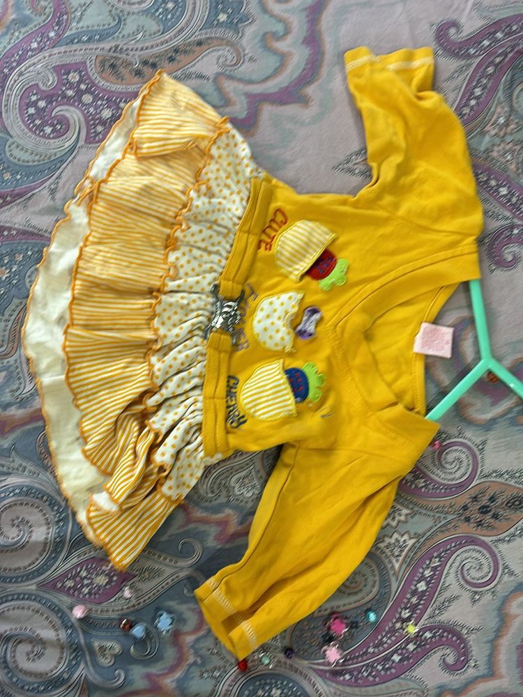 Yellow Dress For Kids