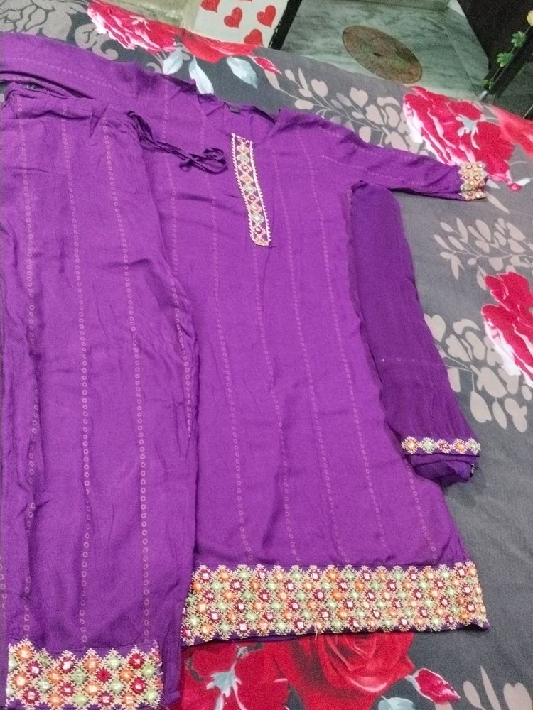 Purple 💜 Kurta Set