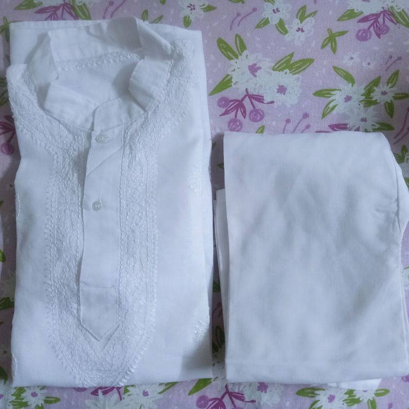 Chikankari Kurta Paijama Set