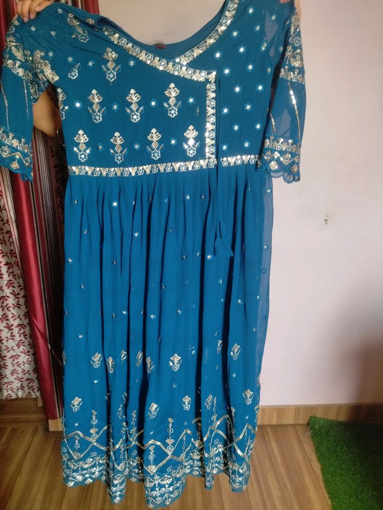 New 3 Piece Long Anaarkali Suit