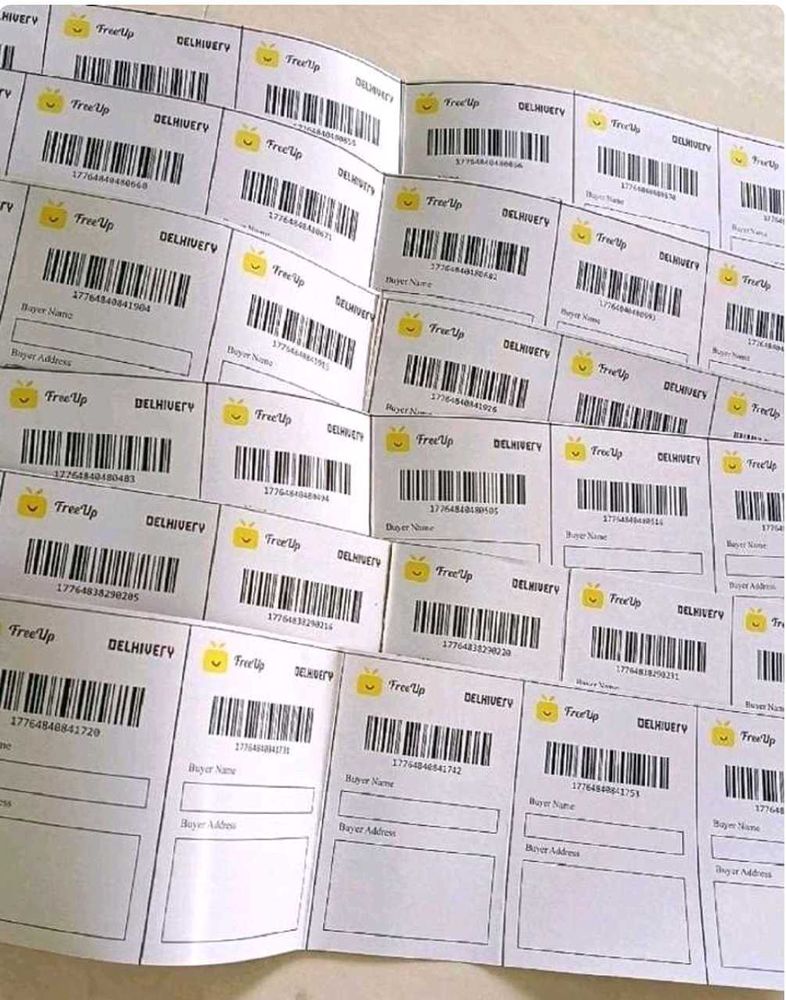 100 Shipping labels