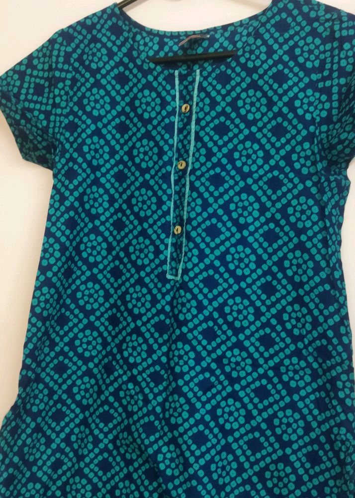 Blue Color Kurti For Office/daily Wear Size Medium