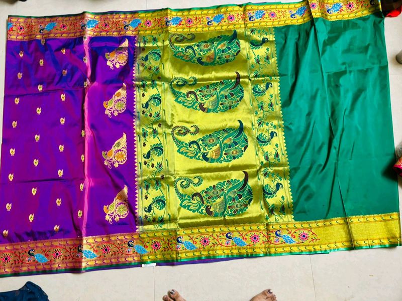 Paithani Saree With Blouse Piece