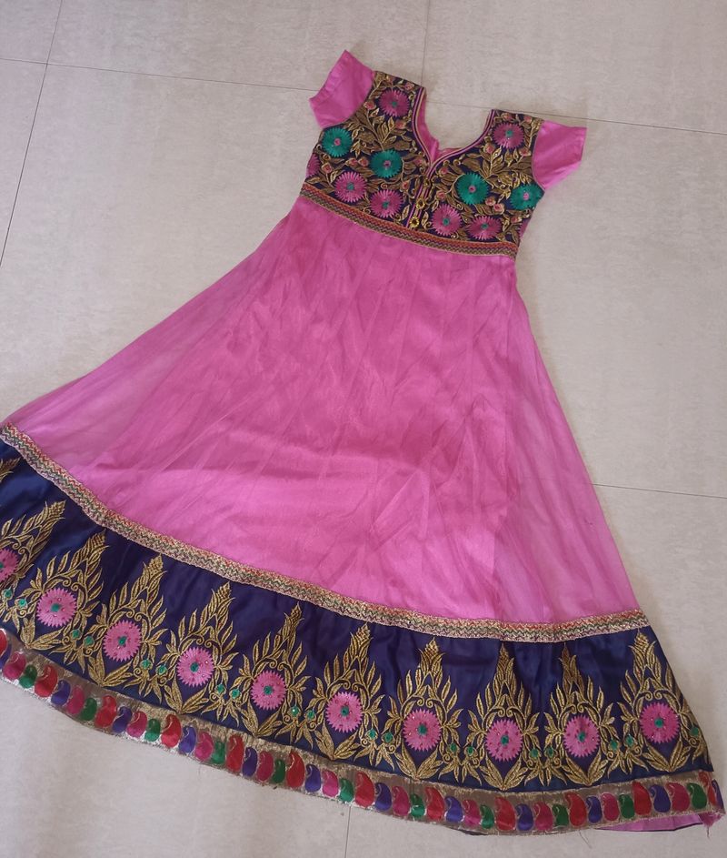 Anarkali Pink Suit ... Used Like Wow😲