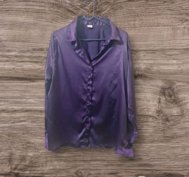 Purple Silk Shirt.