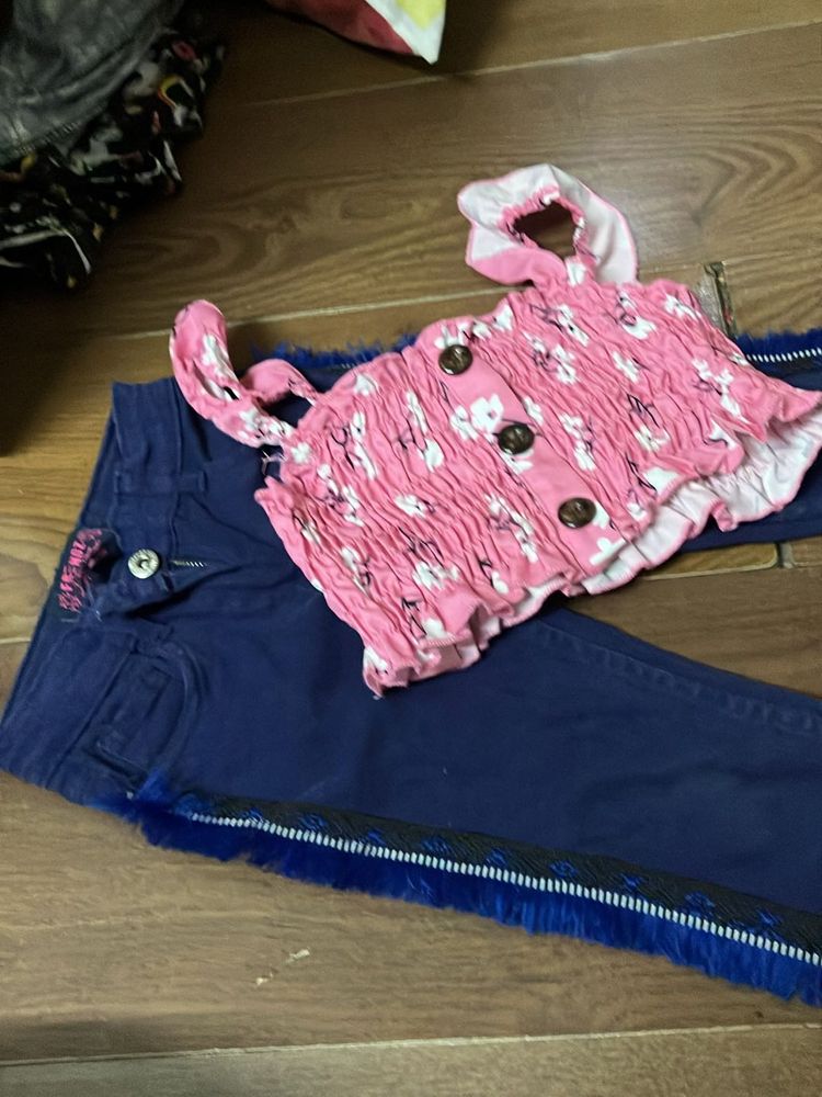 Jeans & Top Size 1-4 Yrs