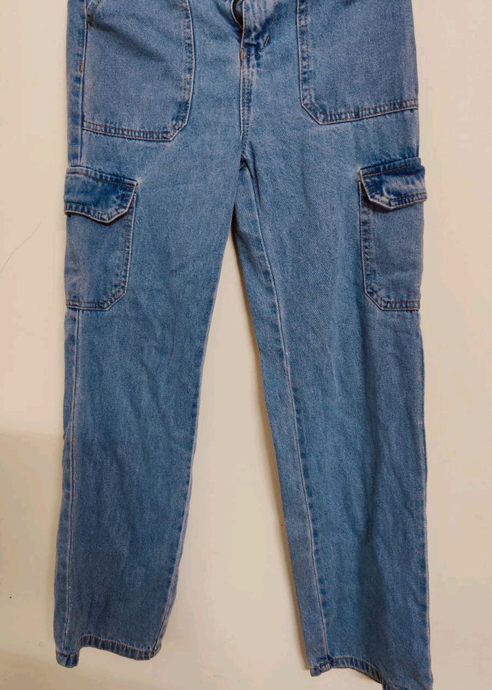 Blue Cargo Jeans