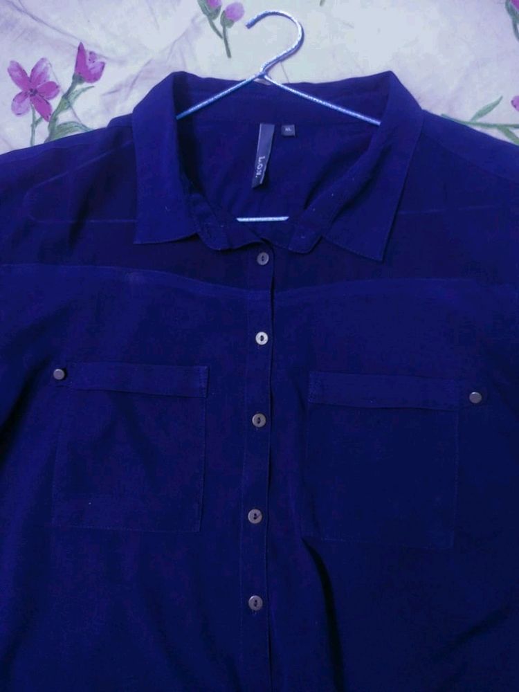 Navy Blue Shirt.