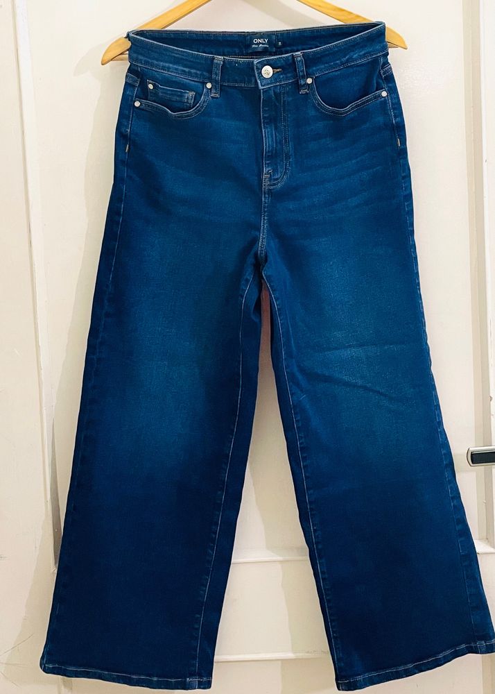 ONLY Blue Flared High-Rise Jeans for Women