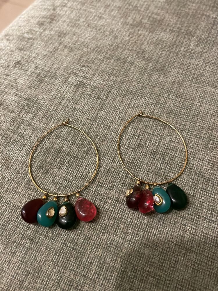 Earrings With Studded Stones