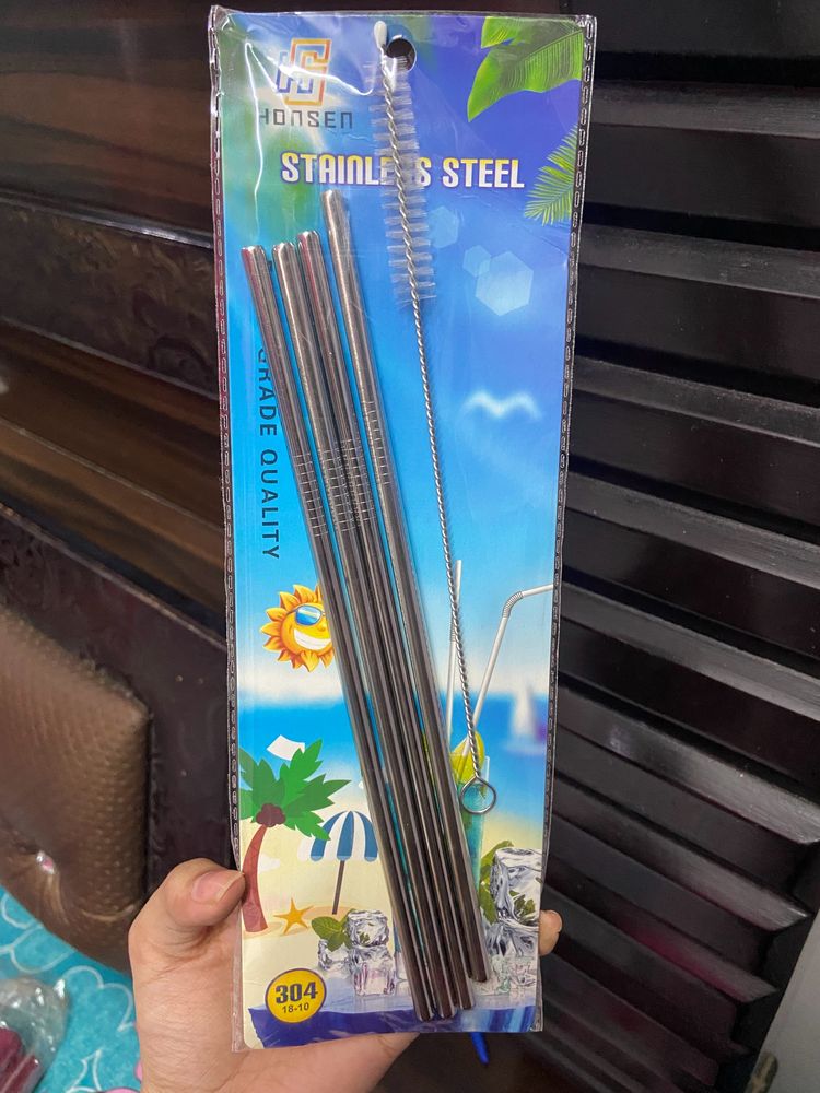 Stainless Steel Straw Set