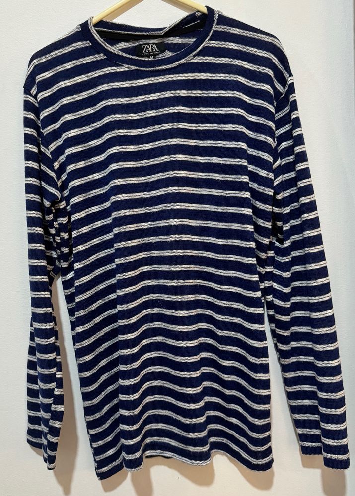 Navy Blue Stripped Sweater